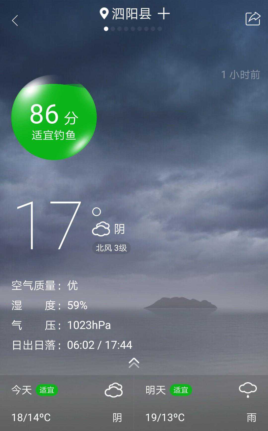 气温骤降 就算钓鱼指数再高，鱼都不好钓