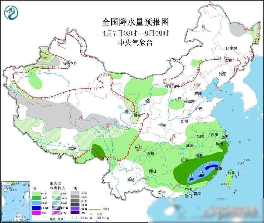 广东未来一周天气预报：4月将有4次降雨，4月6日-4月25日
