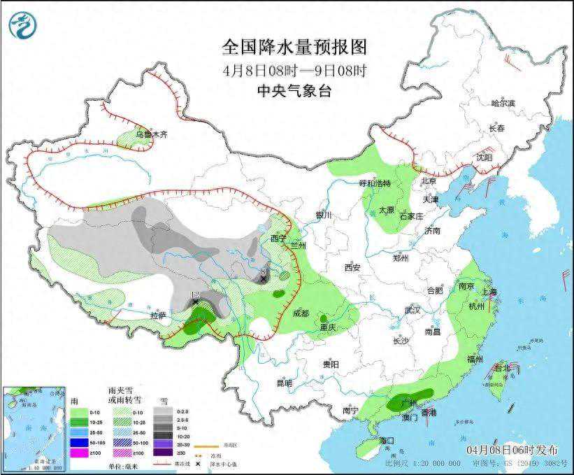 雨҉雨҉雨҉＋雪҈雪҈雪҈！局地降温超10℃！未来三天，这些地方还将迎来降温＋降水→