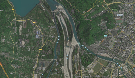 卫星地图看古代3大水利工程，沿用至今，精巧的设计不输现代水利