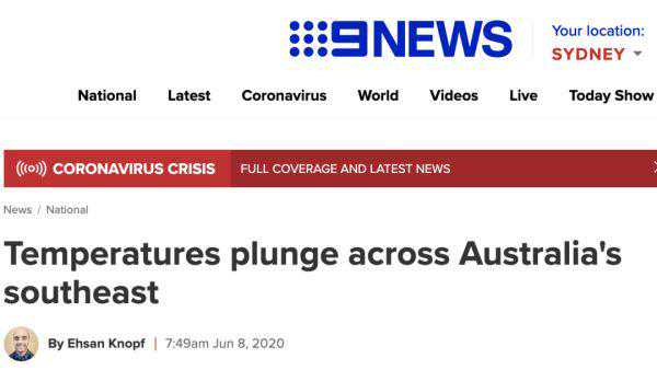 恐怖寒流暴袭全澳！本周多地气温骤降！最低-1°C！华人多注意保暖