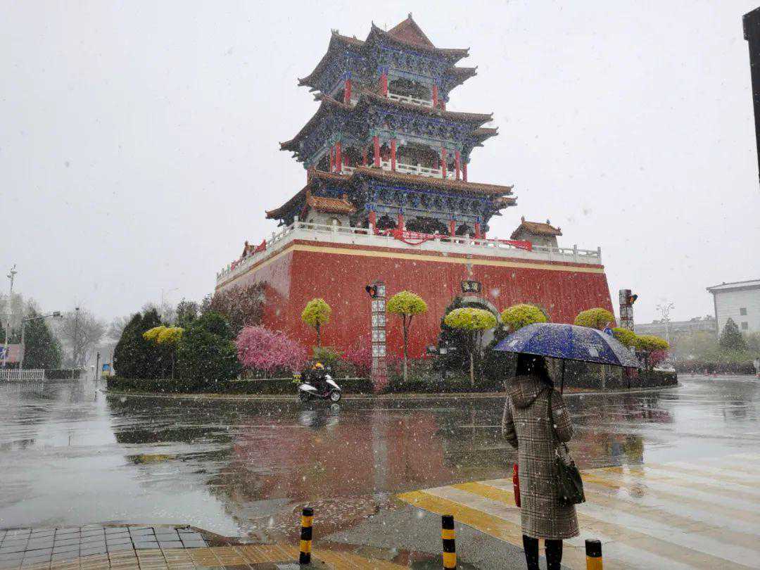 春雪映灵州——我市迎来新一轮雨雪降温天气