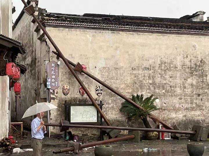 浙江多地现强对流天气：建德部分文保建筑受损 潮新闻记者赶往现场