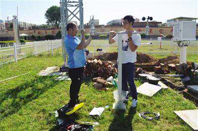 我市首套新型备份 自动气象站开工建设